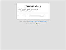 Tablet Screenshot of cakewalklinens.com